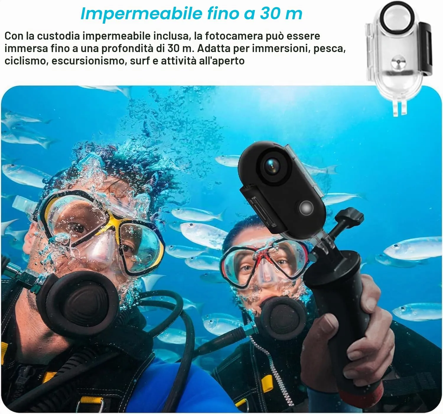Winnes Mini Action Camera cameră de acțiune 4K