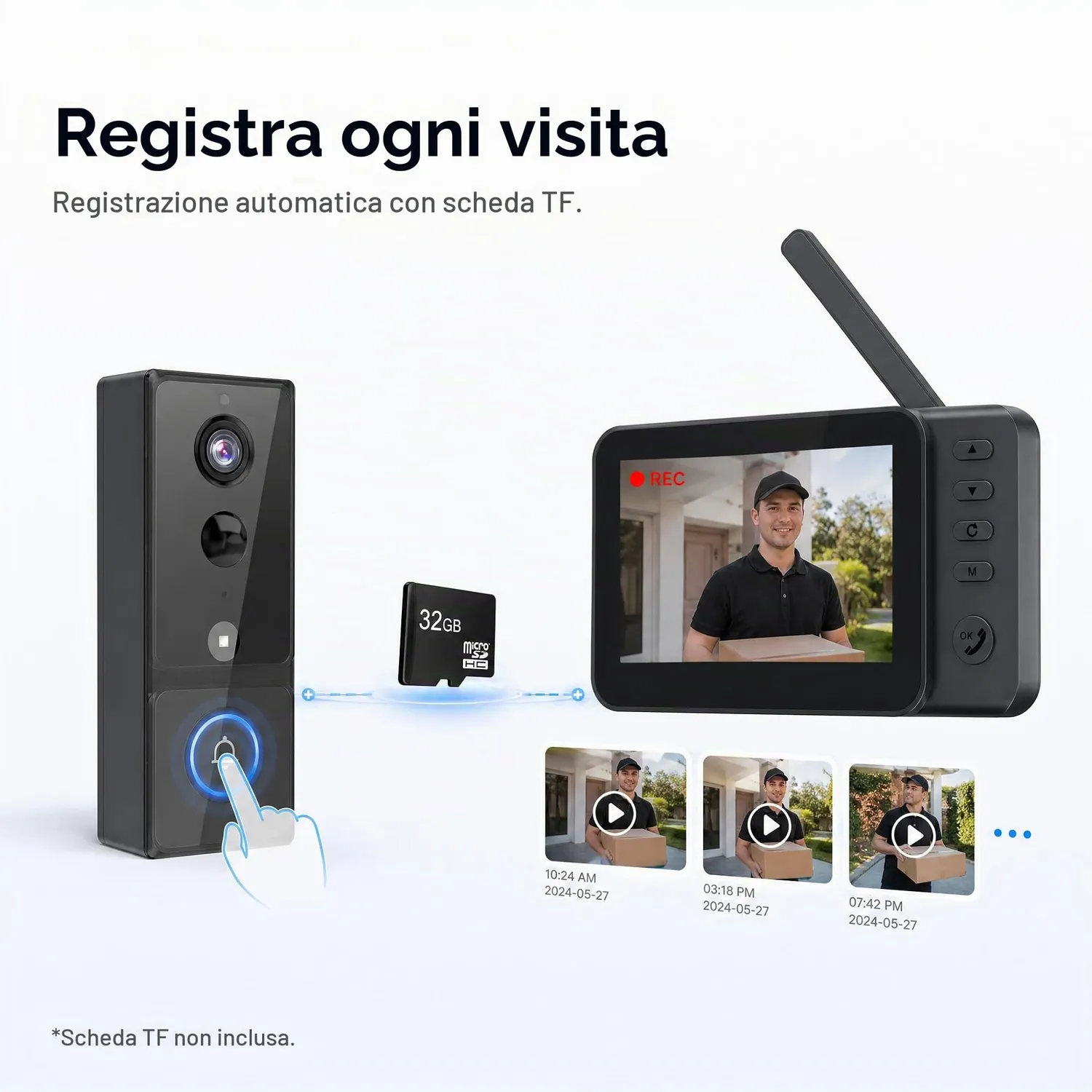 Winnes K18S sonerie video pentru usa