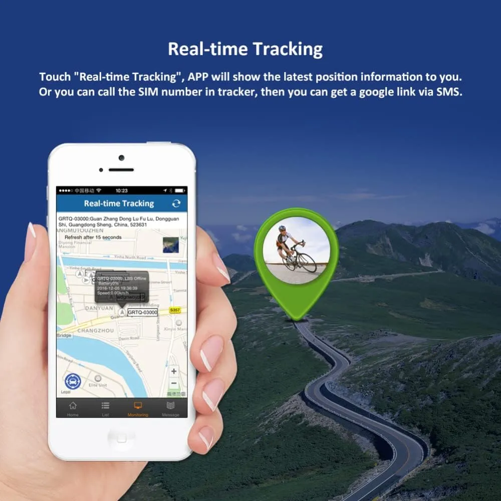 Winnes TK906 GPS tracker bicicletă cu stop LED 4G
