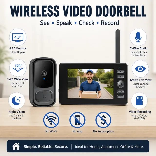 Winnes 26A08006 cameră de sonerie video cu ecran