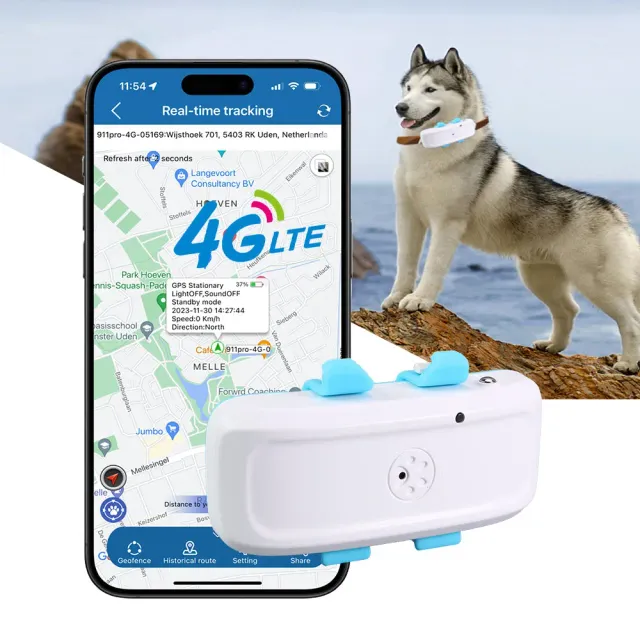 Winnes TK911pro GPS tracker câini 4G 700mAh IP65
