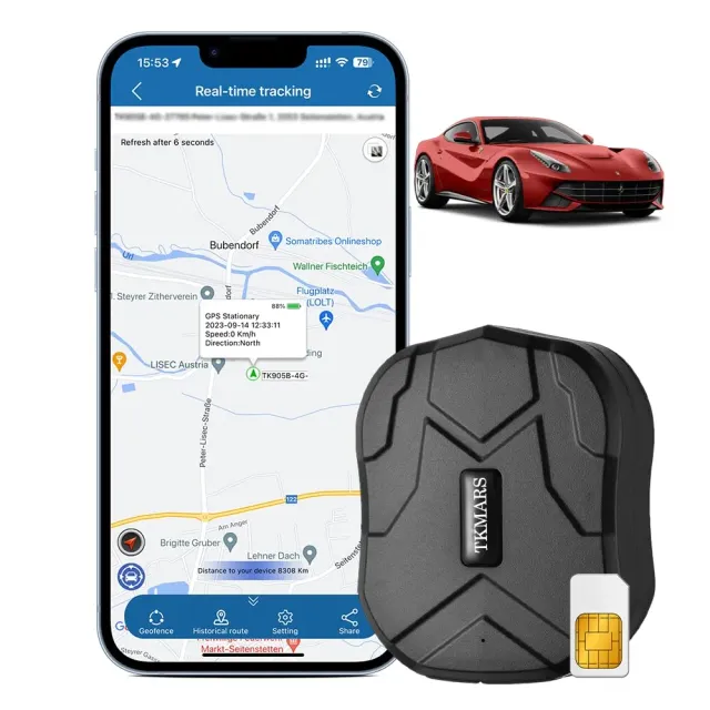 Winnes TK905BE tracker GPS auto 10.000 mAh magnetic