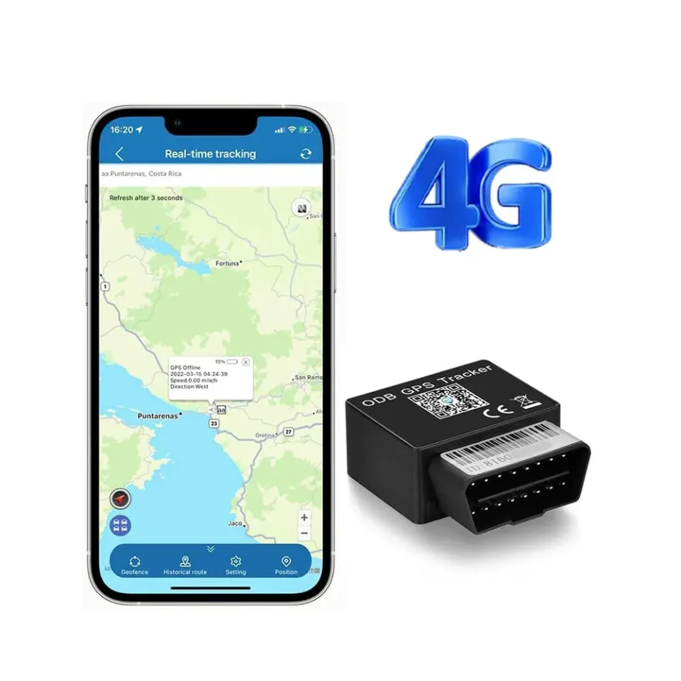 Winnes TK816 OBD GPS tracker auto 4G Plug & Play