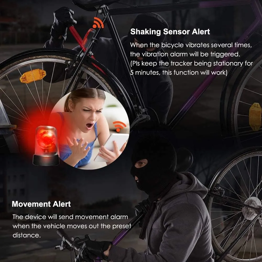 Winnes TK906 GPS tracker bicicletă cu stop LED 4G