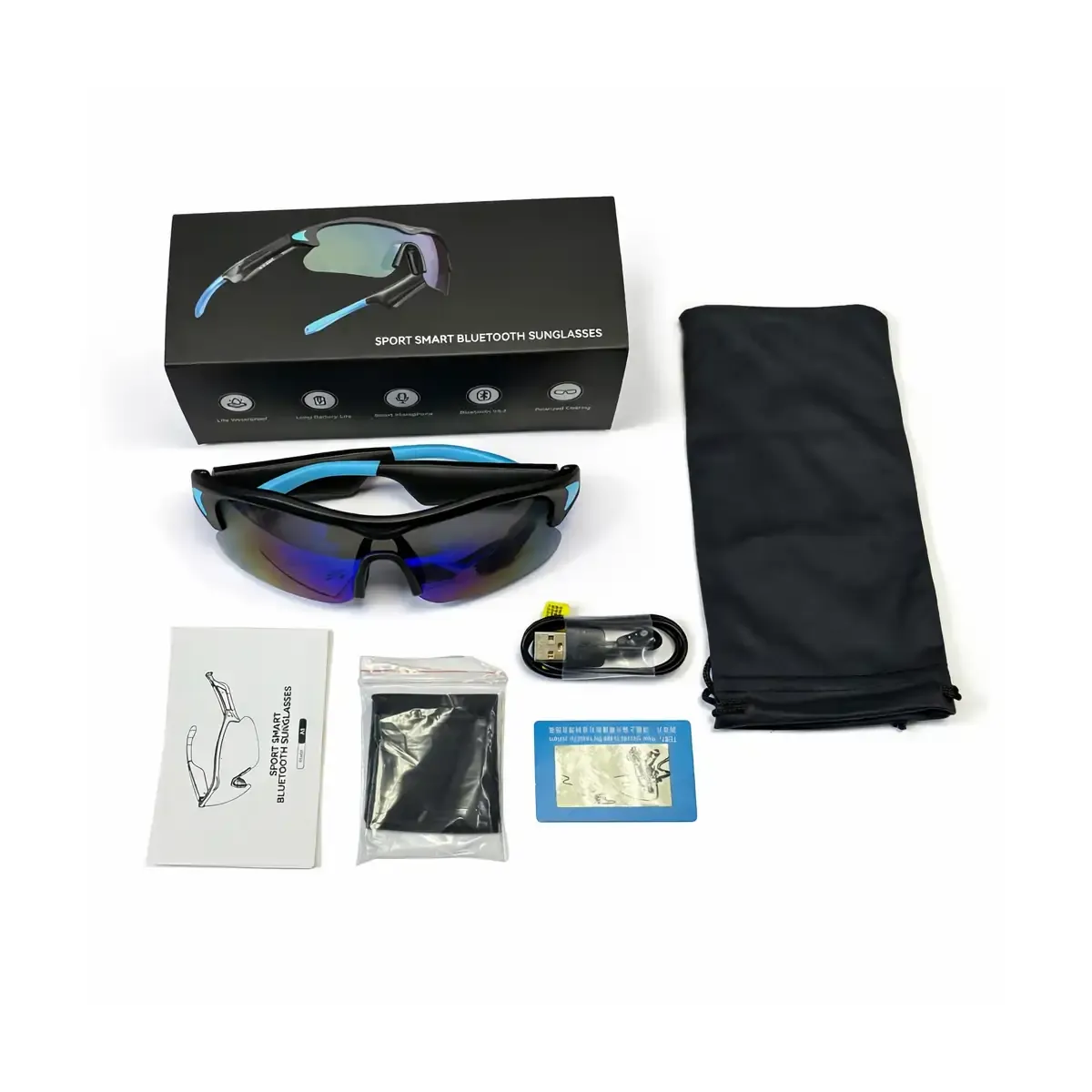 Bikeangel A8 ochelari bluetooth stereo polarizati