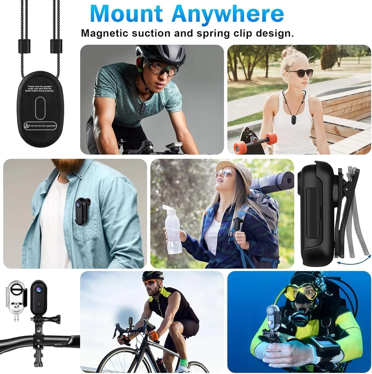 Winnes Mini Action Camera cameră de acțiune 4K